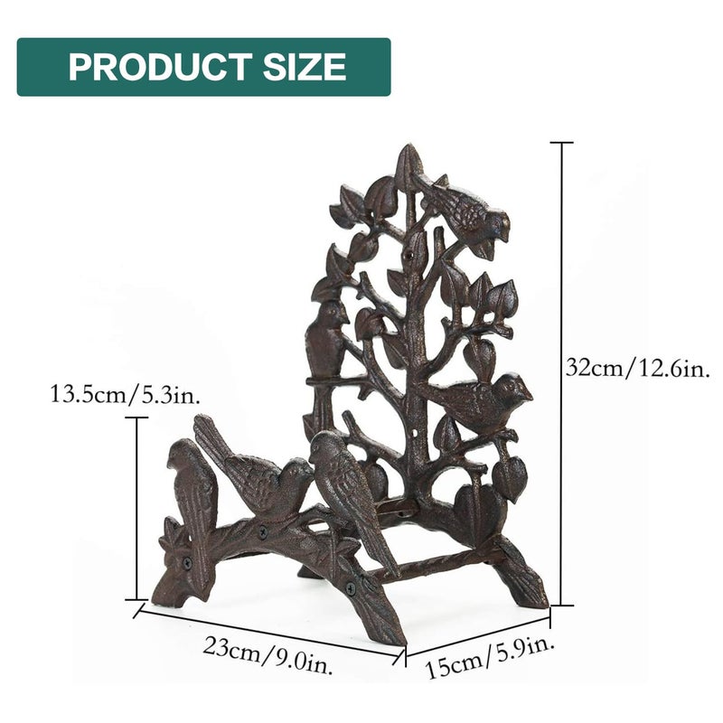 Sungmor Heavy Duty Cast Iron Hose Holder,Garden & Yard Decorative Birds Wall Mounted Hose Butler,Water Pipe Holds,Rack,Hanger,Antique Wall Decorations - Image 5